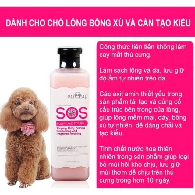 [ CHÍNH HÃNG KỲ NAM]Sữa Tắm SOS 530ml cho Thú Cưng Chó Mèo