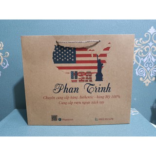 Túi giấy kraft in theo order (30x25x9)