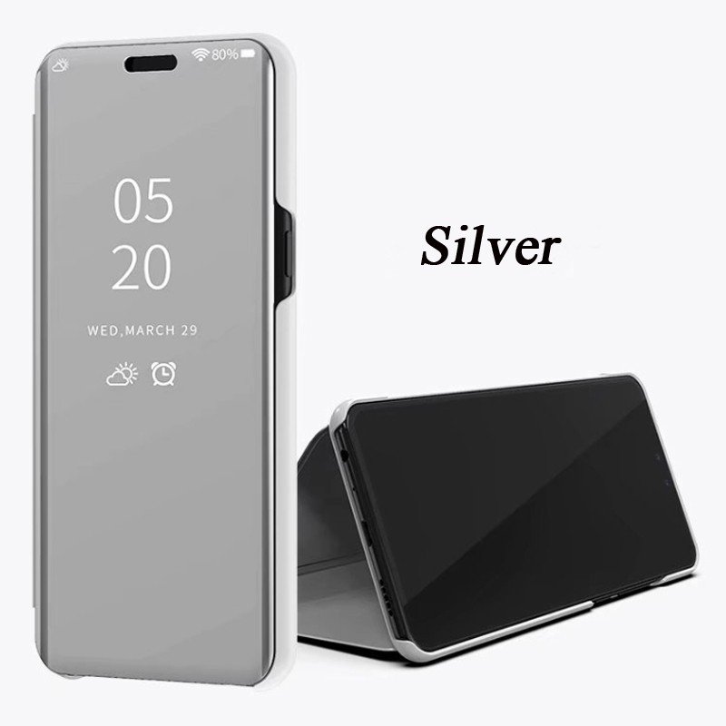 Bao da tráng gương nắp gập sang trọng cho điện thoại Xiaomi Mi 9 9se 8 8lite 6 6x a2 a2 lite