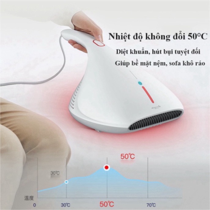 Máy hút bụi giường đệm deerma cm800 diệt khuẩn uv tiện lợi máy bảo hành 12 tháng VT46 Sẵn . Sẵn