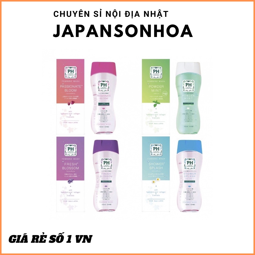 Dung dịch vệ sinh phụ nữ pH Care Japan Premium 150ml (4 loại) - chuyên sỉ hàng nội địa Nhật