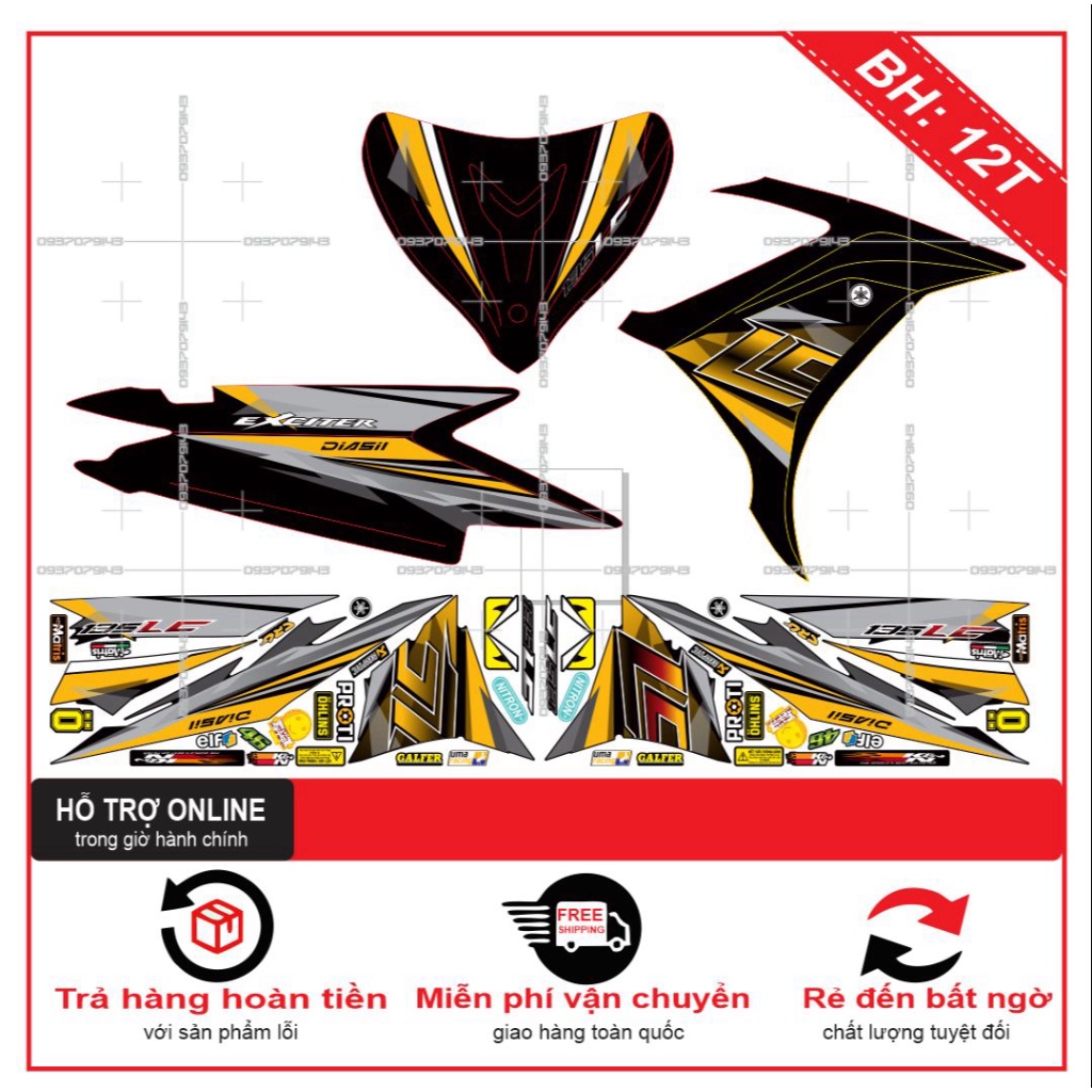 TEM RỜI EX 2011 LC NEW -- SHIN DECAL 2
