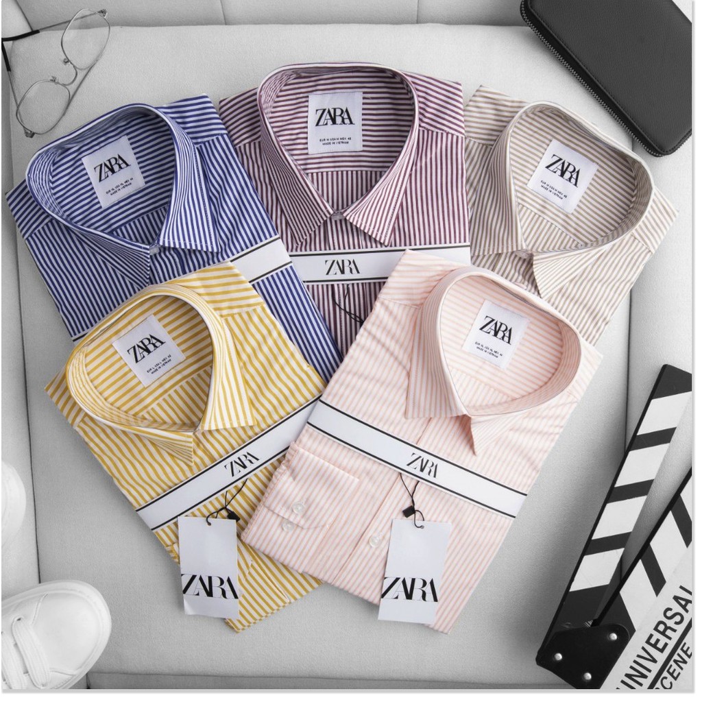 Áo Sơ Mi Nam Kẻ Sọc Phong Cách Hàn Quốc Lịch Lãm  HP