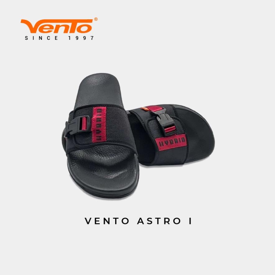 Dép Quai Ngang Nam Nữ Vento Chính Hãng ASTRO II AD38 Màu Đen Đỏ