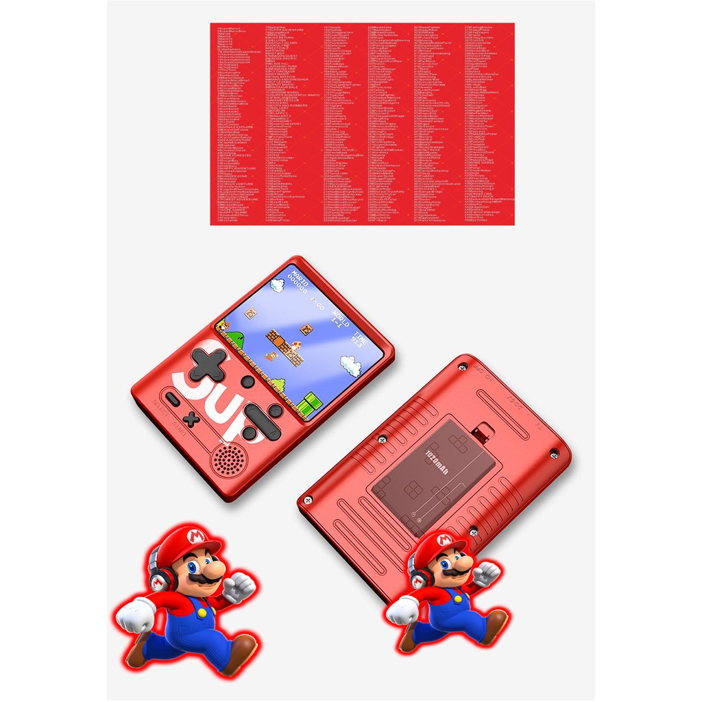 Máy Chơi Game 416 Trò Chơi - Kiêm Sạc Dự Phòng 8000 Mah - 2 Cổng Usb 2020 tặng kèm dây sạc adroi ngắn