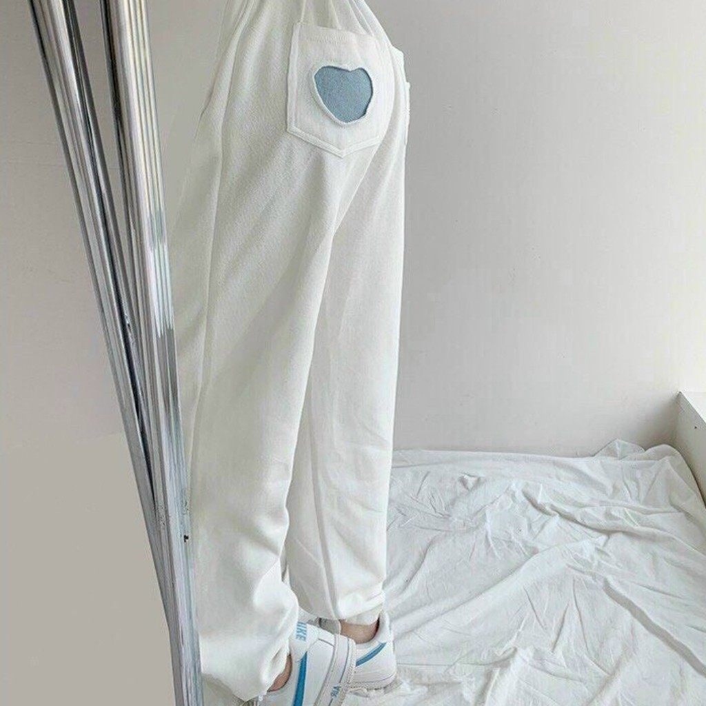 Quần Jogger Nữ Ống Rộng Có Bo Chất Kate Mềm Mịn Thiết Kế Tim Sau Cực Chất | BigBuy360 - bigbuy360.vn