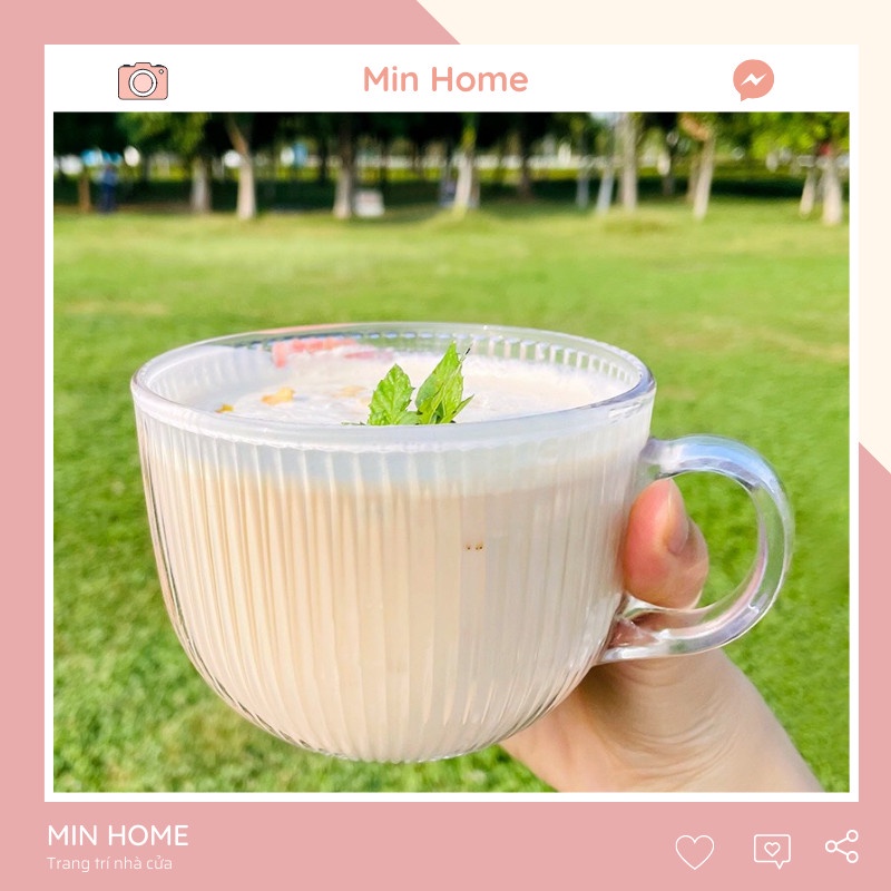 Cốc Thủy Tinh Trơn Uống Nước, Uống Cafe, Sinh Tố Ly Thủy Tinh Đẹp Giá Rẻ Minhome