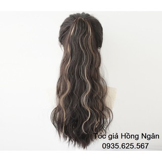 Tóc giả ngoặm xù line trắng