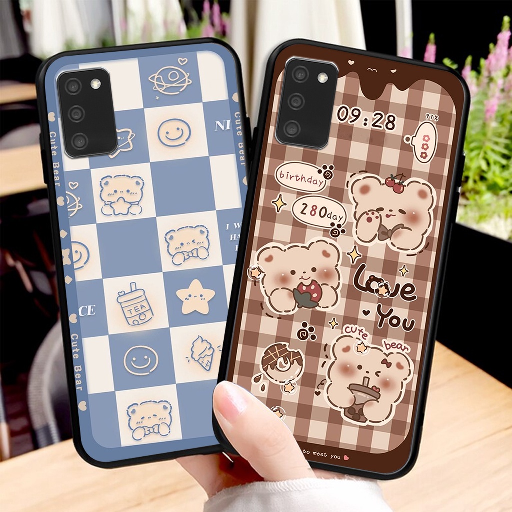 Ốp lưng Samsung A02S / A03S in hình 3D GẤU cute be@r, soda, happy day cực hot ,thời thượng