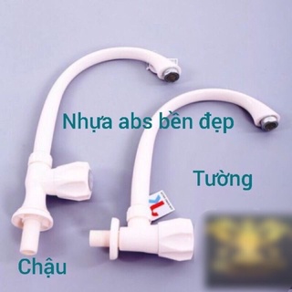 Vòi rửa bát nhựa trắng giá rẻ