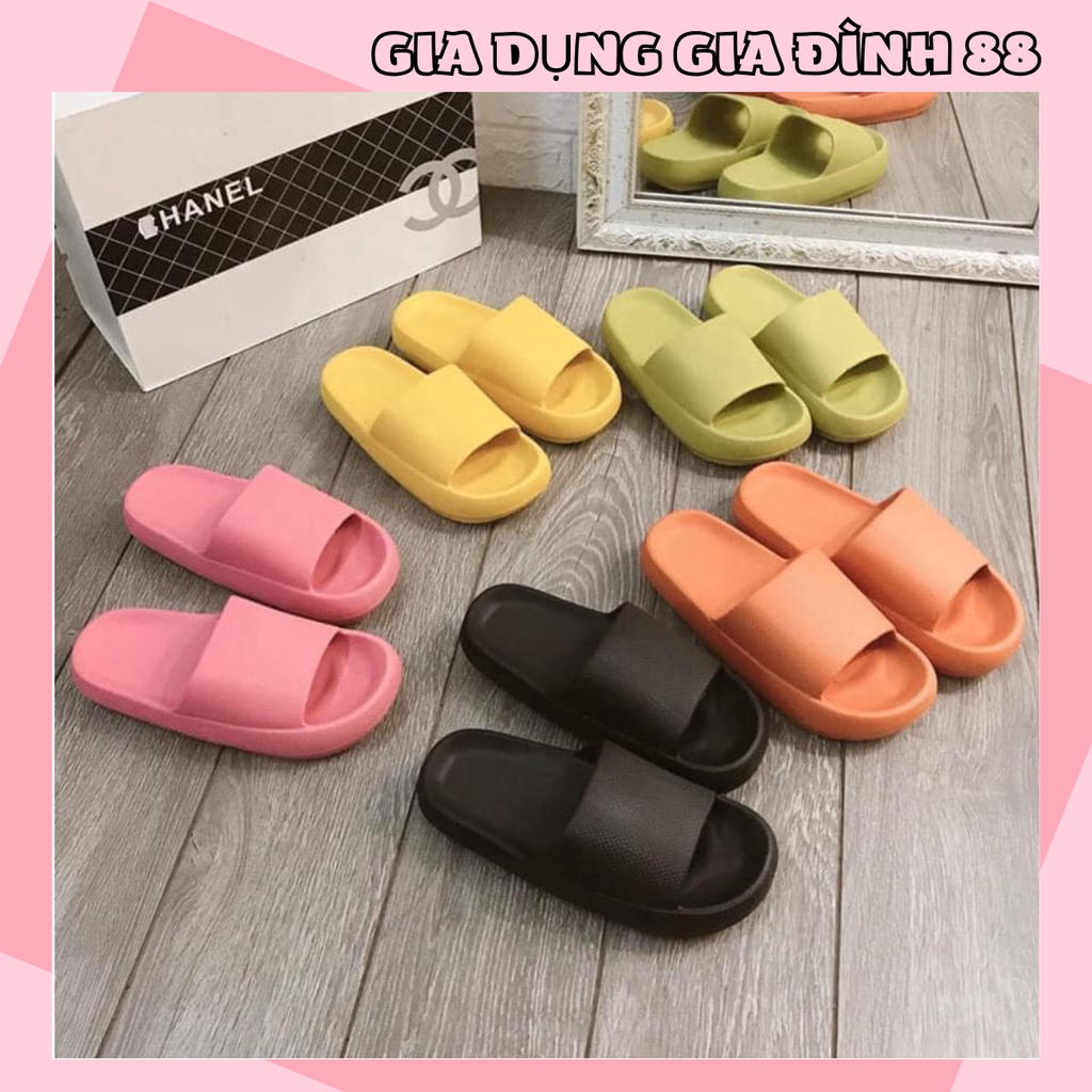 ❌FREESHIP 50K❌ Dép Thông Hơi Đế Bánh Mì Độn Đế 4 Cm Siêu Nhẹ Chống Trơn Trượt 88222 Gia Dụng Gia Đình