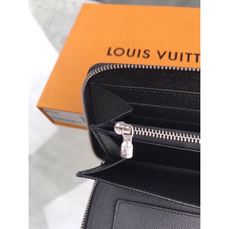 ví tab ngang khoá kéo cầm tay da cao cấp chống trơn mài mòn louis vuitton LV