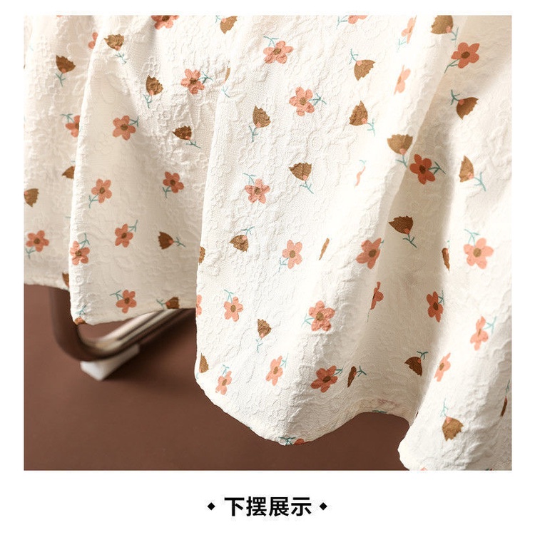 Chân Váy Dài Dáng Chữ a Lưng Thun Họa Tiết Chấm Bi Thời Trang Mùa Hè