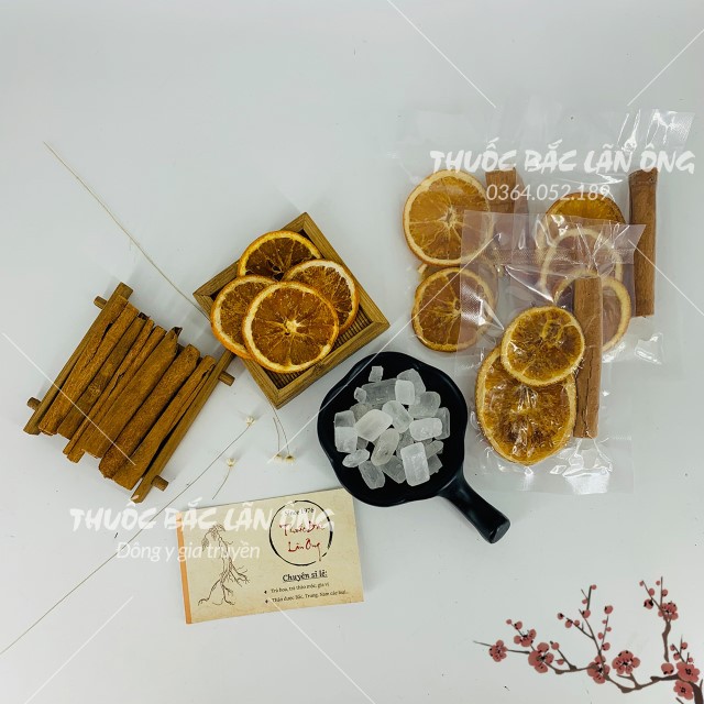 Trà cam quế sấy lạnh và 60 set trà hoa mix tự chọn, trà phổ nhĩ thượng hạng - Lãn ông
