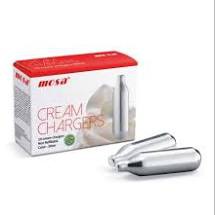 Gas làm kem  hiệu Mosa, Khí N20 – Cream Charger MOSA – Hộp 10 viên