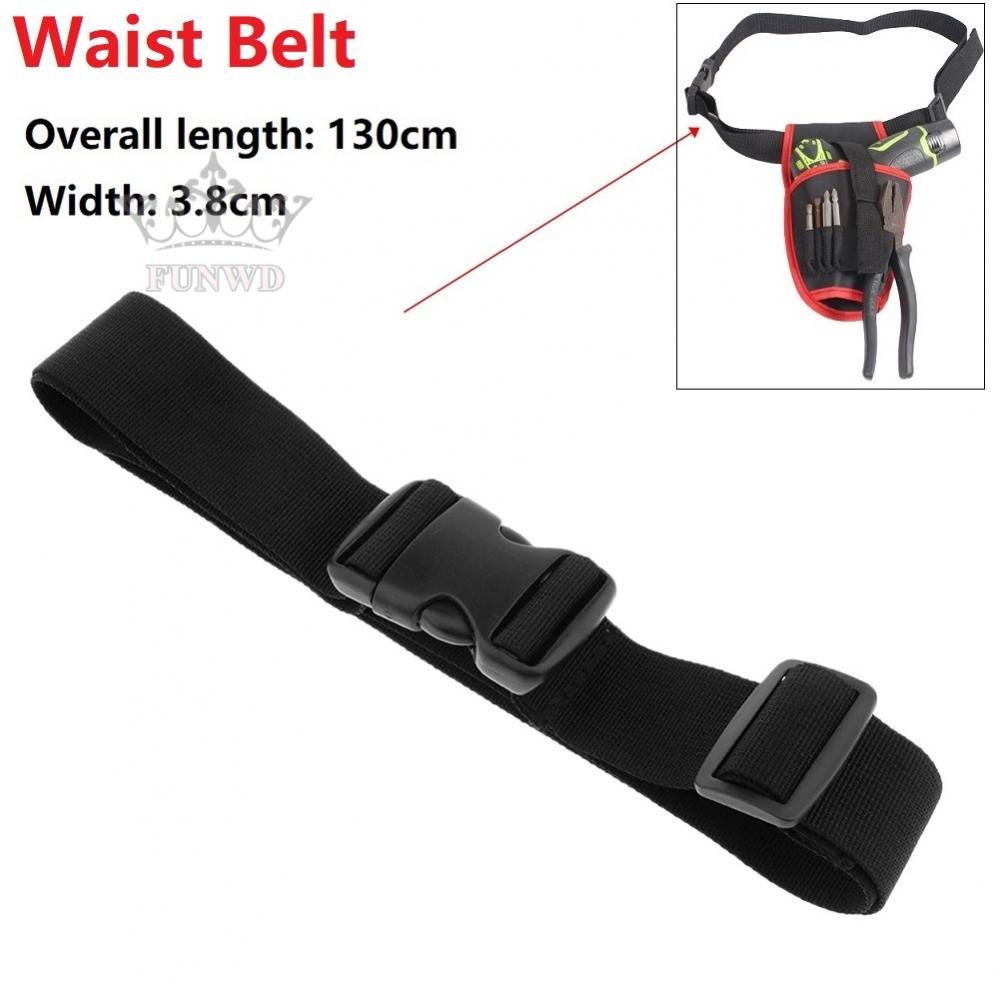 【FUNWD】Work Belt Black Electric Tool Kit Quick Release Safety Workers Brand New