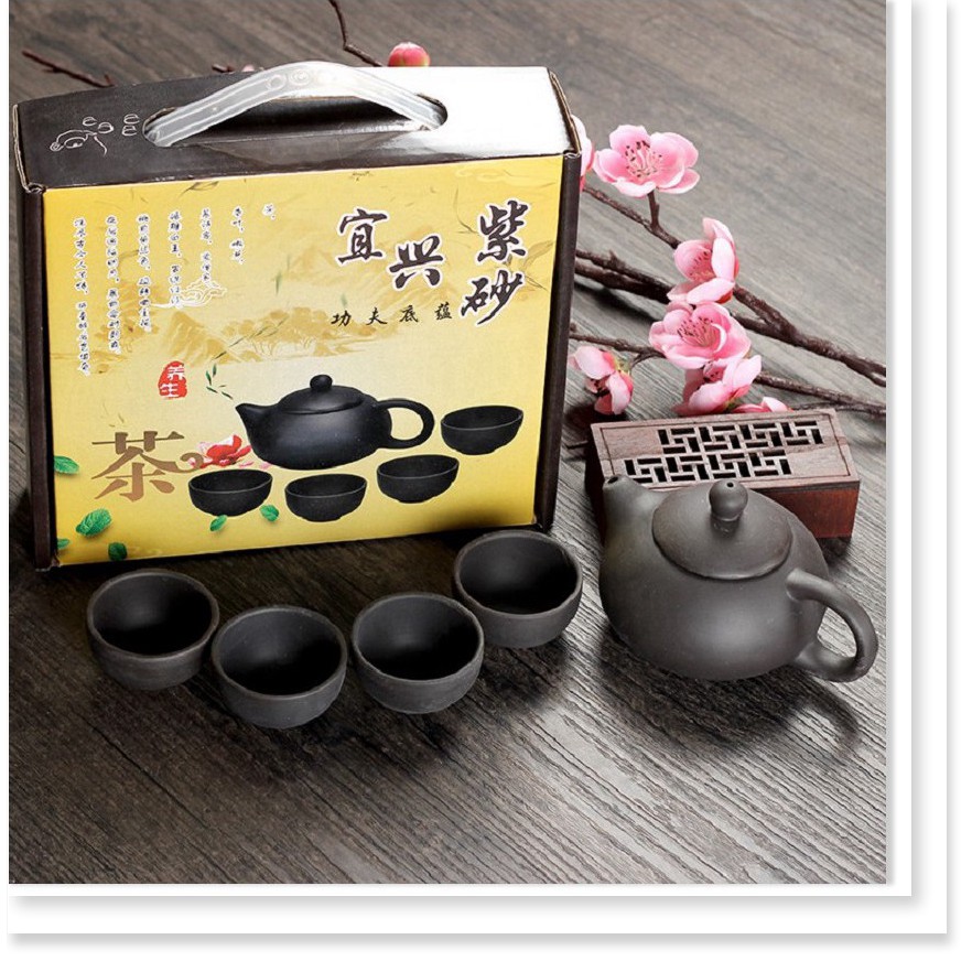 BỘ ẤM CHÉN UỐNG TRÀ 💕XẢ TỒN💕 Bộ bình trà phong cách Nhật Bản 4 tách 9482