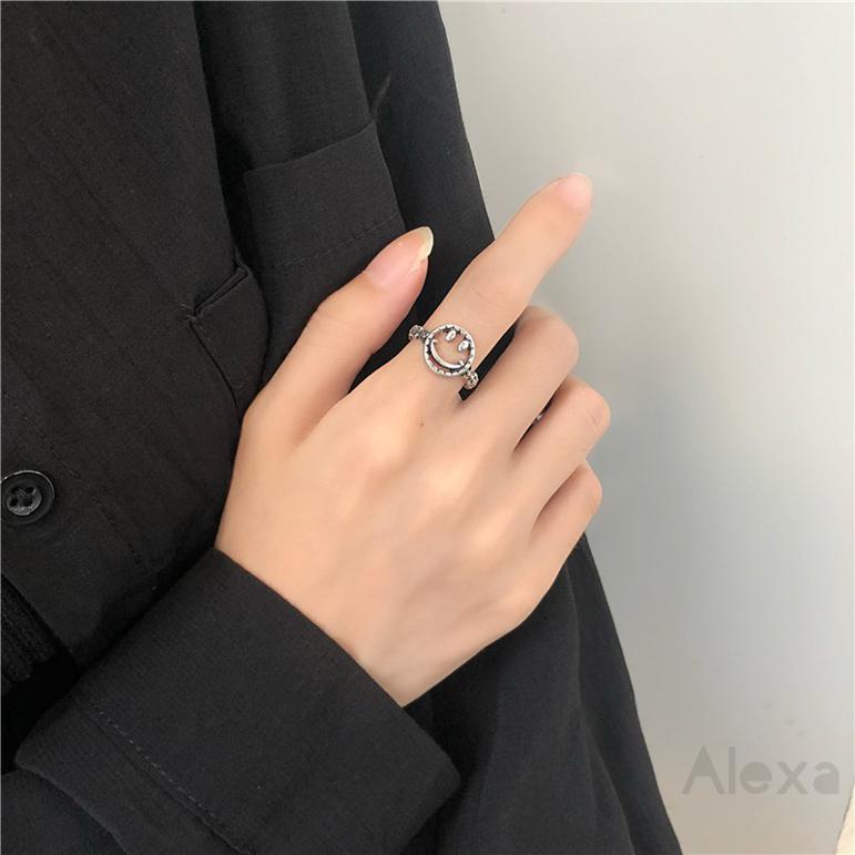 [Alexa] Nhẫn Mặt Cười Phong Cách Hàn Quốc Cho / Nữ Nam 453