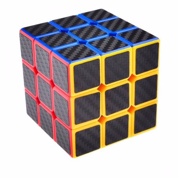 Rubik 3x3x3 đen Xoay Trơn Không Rít Độ Bền Cao