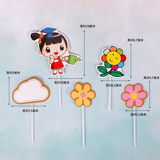 Set que cắm bé gái + hoa