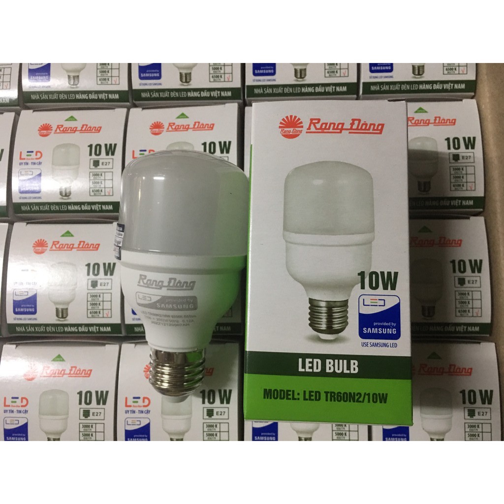 Bóng đèn led buld trụ 10W - 12W - 14W  Rạng Đông