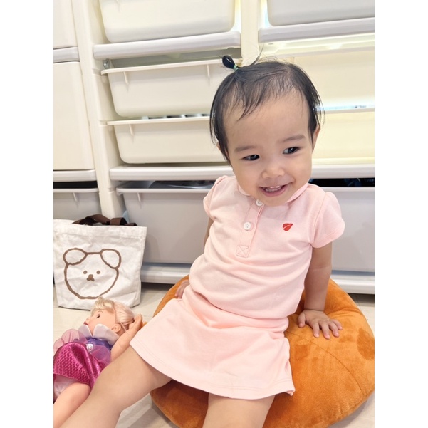 [0-5y] Áo polo cộc tay, chân váy Lullaby bé gái cao cấp