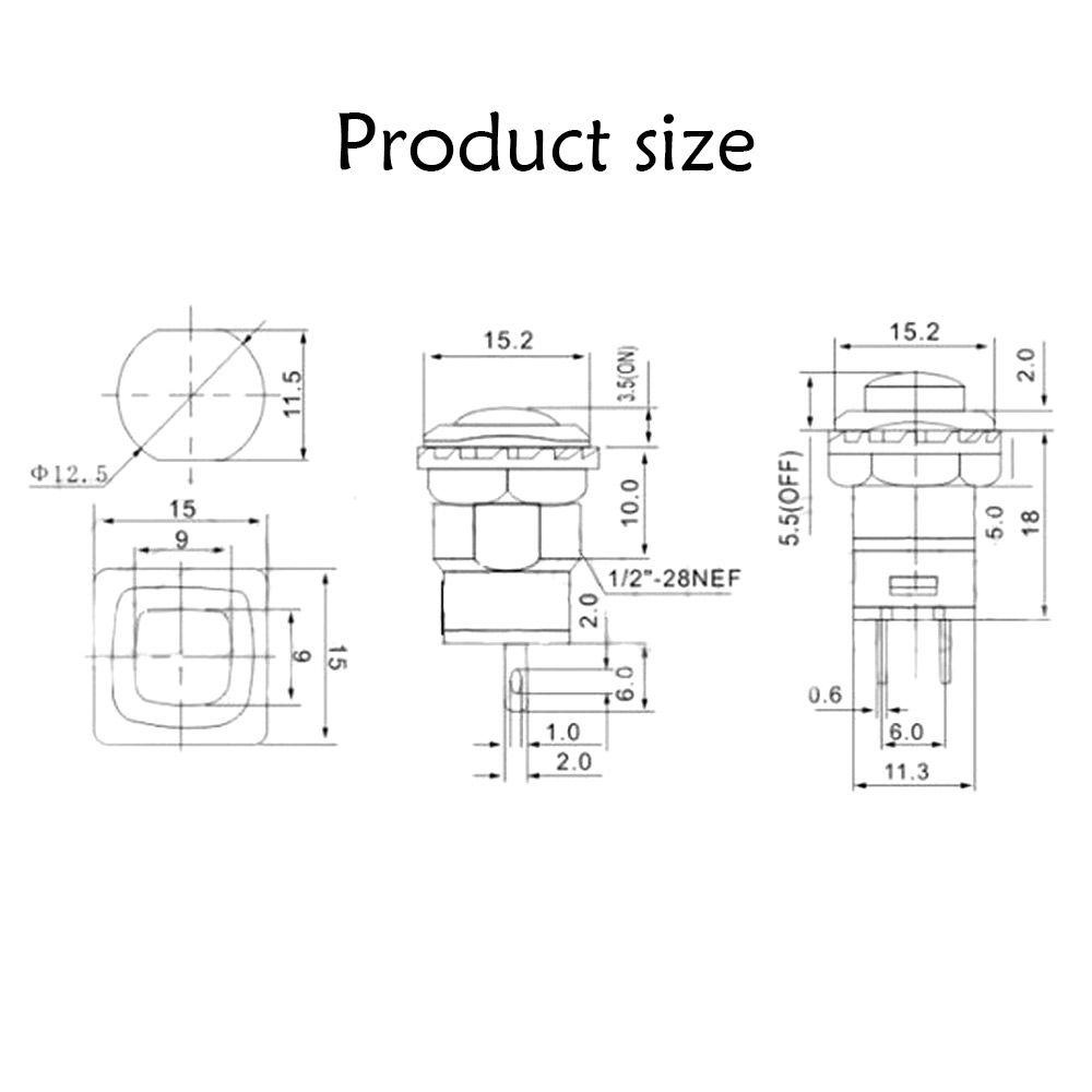 ESPO Set 10 Công Tắc Nhấn Tự Động 2Pin Siêu Bền Tiện Dụng