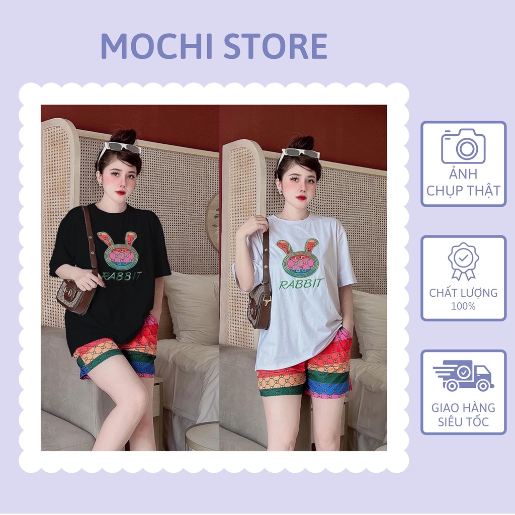 Bộ Thể Thao Nữ 🌟FREESHIP🌟 Đồ Bộ Thun Nữ Form Rộng Nhiều Họa Tiết Logo Thêu Chất Thun Cotton Đủ Size M L XL XXL