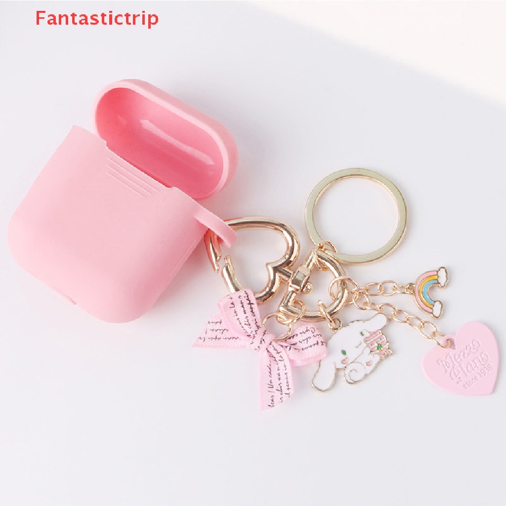 [Fantastictrip] Móc Khóa Xe Hơi / Túi Xách / Móc Khóa Hình Mưa Màu Hồng Dễ Thương Mới