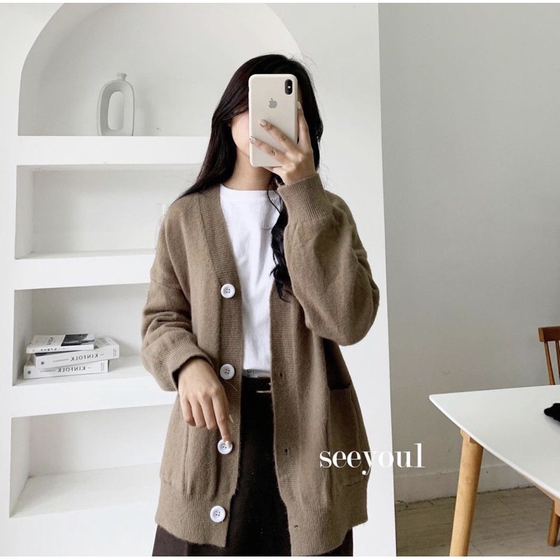 Áo cardigan nút trắng 👋🏻 | BigBuy360 - bigbuy360.vn
