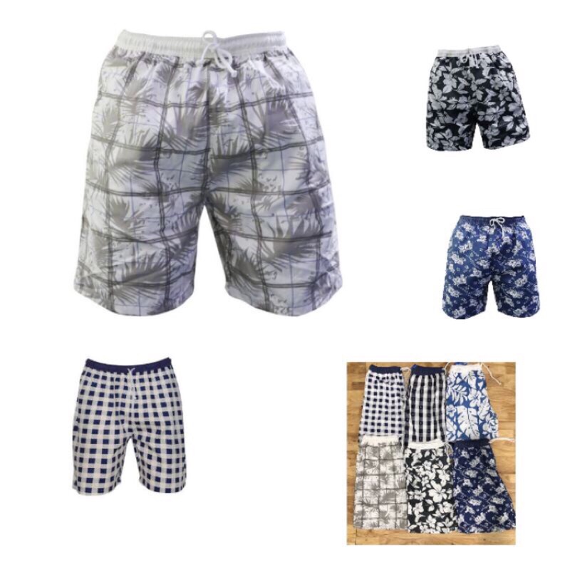Quần short nam phối lưng thun, quần mặc nhà, quần lửng, quần sọt biển