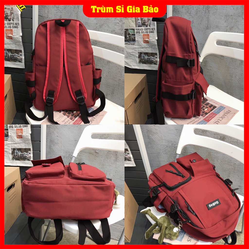 Cặp đi học nam nữ Ulzzang basic thời trang, balo túi sách laptop - du lịch phong cách Unisex cho học sinh, sinh viên