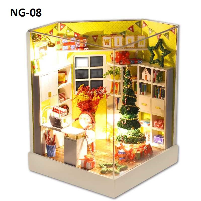 Mô hình nhà gỗ DIY - Chủ đề Noel