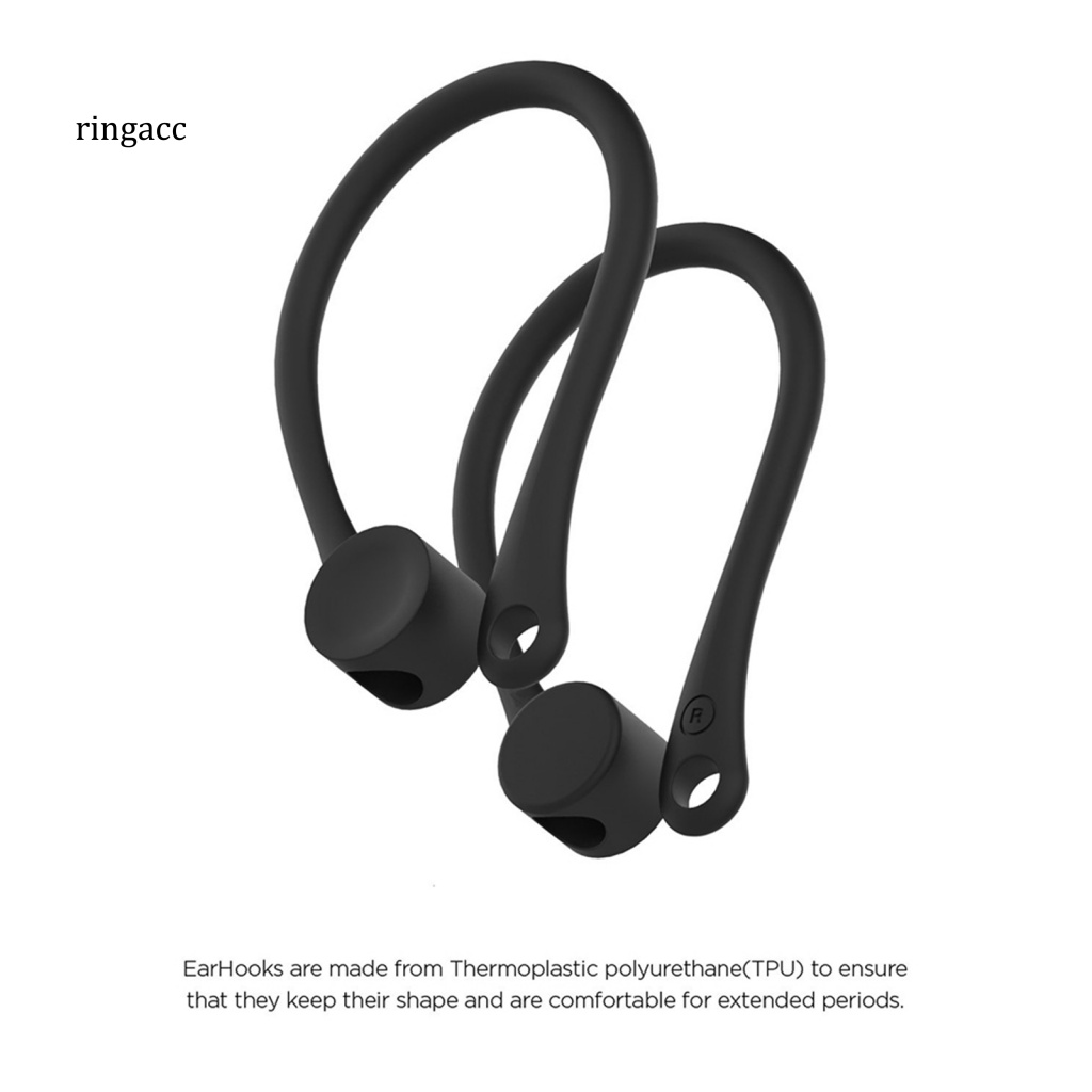 1 Cặp Móc Kẹp Tai Nghe Bằng Silicone Tiện Dụng Cho Air-pods 1 / 2