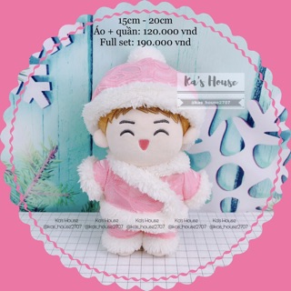 {20cm} set thổ cẩm, set quần áo mũ