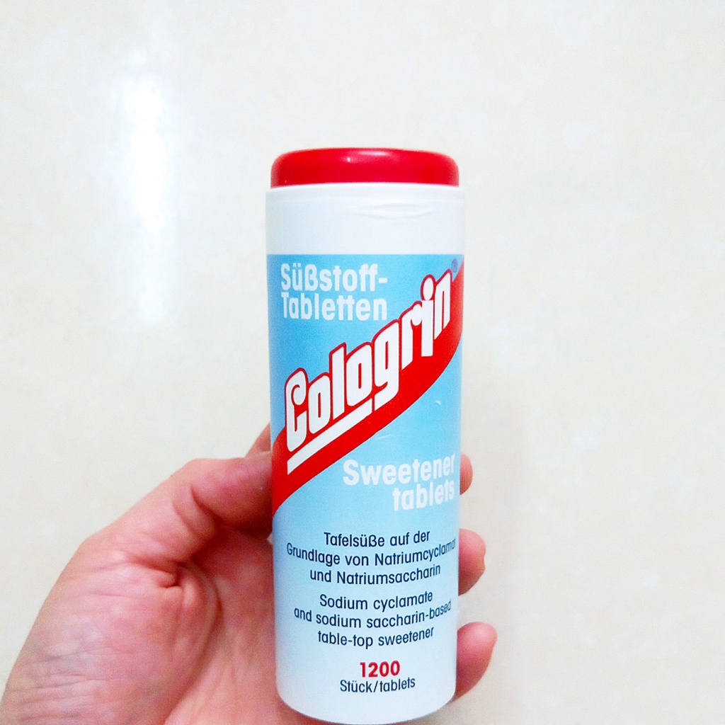 Viên nén tạo ngọt Cologrin lọ 1200 viên. Đường ăn kiêng cho người tiểu đường (Nhập khẩu Đức)