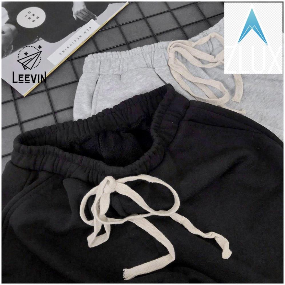👪 Quần short nam nữ Ống Rộng Streetwear Ulzzang Kiểu quần đùi ống rộng sooc Unisex Cotton thụng đũng Leevin Store 👪