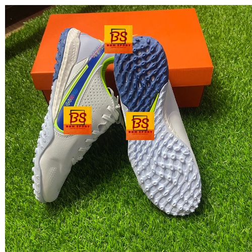 Giày đá bóng thể thao nam Tiempo 9 Pro TF Xanh/Xám giày đá banh cỏ nhân tạo – BUMSPORT