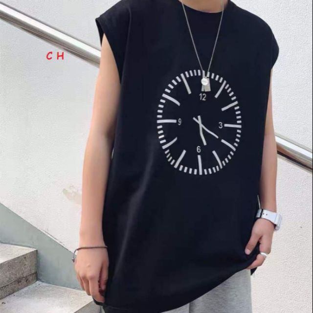 Áo tank top in đồng hồ _CH