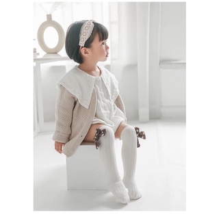Tất lửng đính nơ bé gái phong cách Hàn Quốc