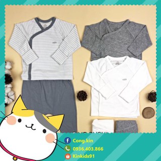 NOUS - Bộ Nous newborn cài lệch dành cho bé (nhiều màu)
