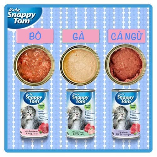 PATE LON BABY SNAPPY TOM DÀNH CHO MÈO CON 150G - HAYUMI