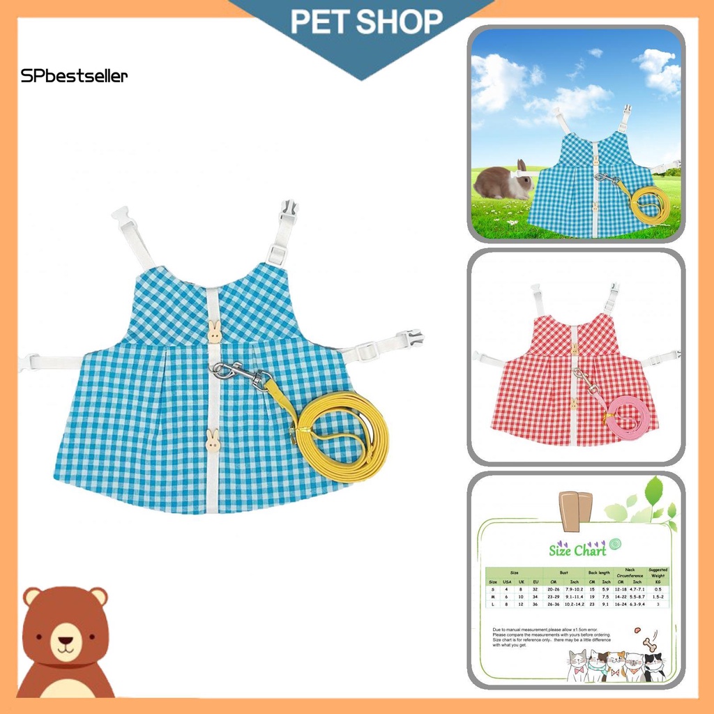 Áo sát nách thoáng khí có thể giặt dành cho thỏ