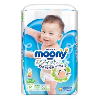 Tã dán và quần moony m58/m64/l54/l44 /xl38/xxl26