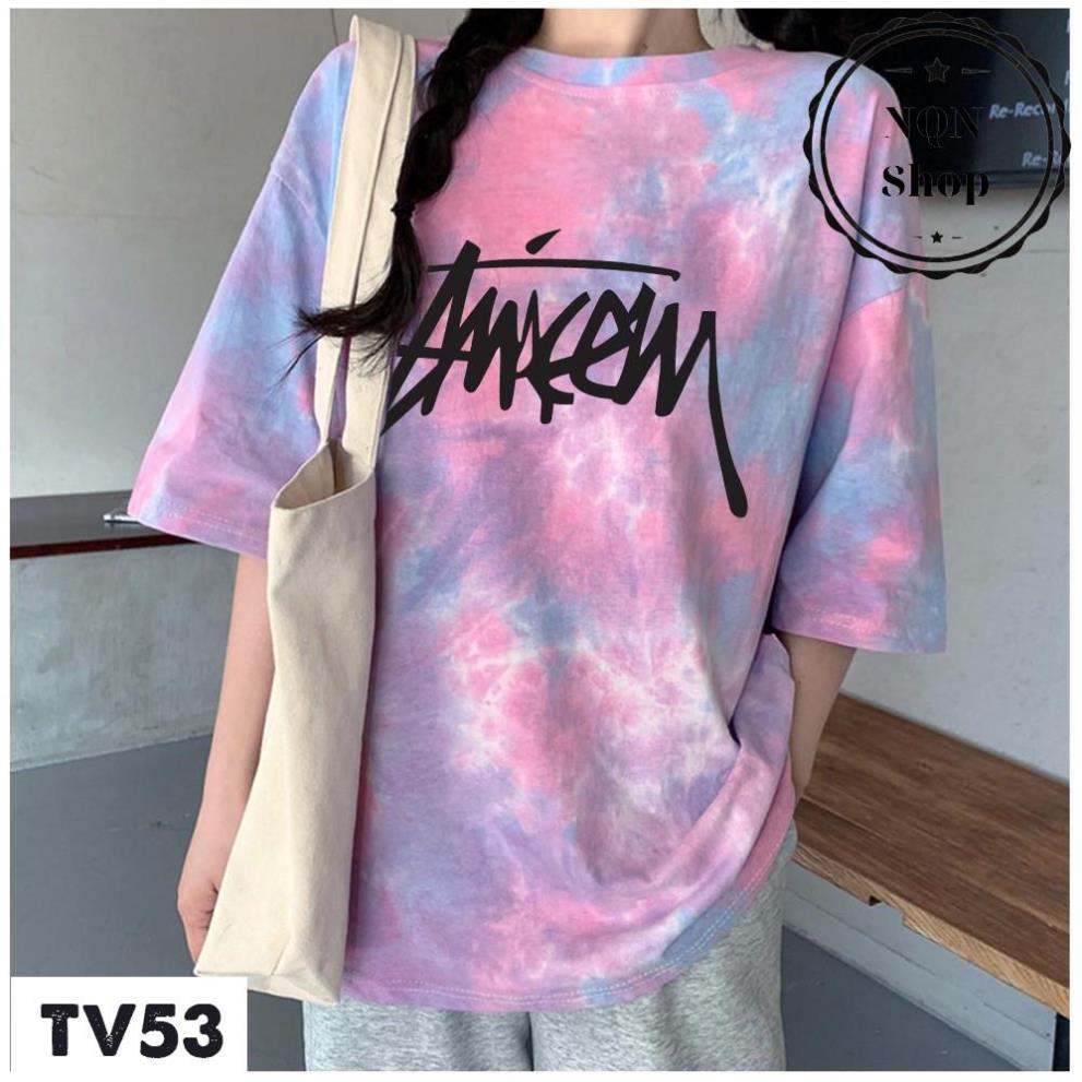 Áo Thun Form Rộng Unisex Nam Nữ Tay Lỡ NQN Shop Áo Phông StreetWear Cotton Oversize Giá Rẻ In Hình Chữ Nam Tính TV53 | BigBuy360 - bigbuy360.vn