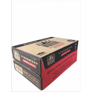 Thùng nước tăng lực Warrior Strawberry 325ml (24 lon) Thái Lan