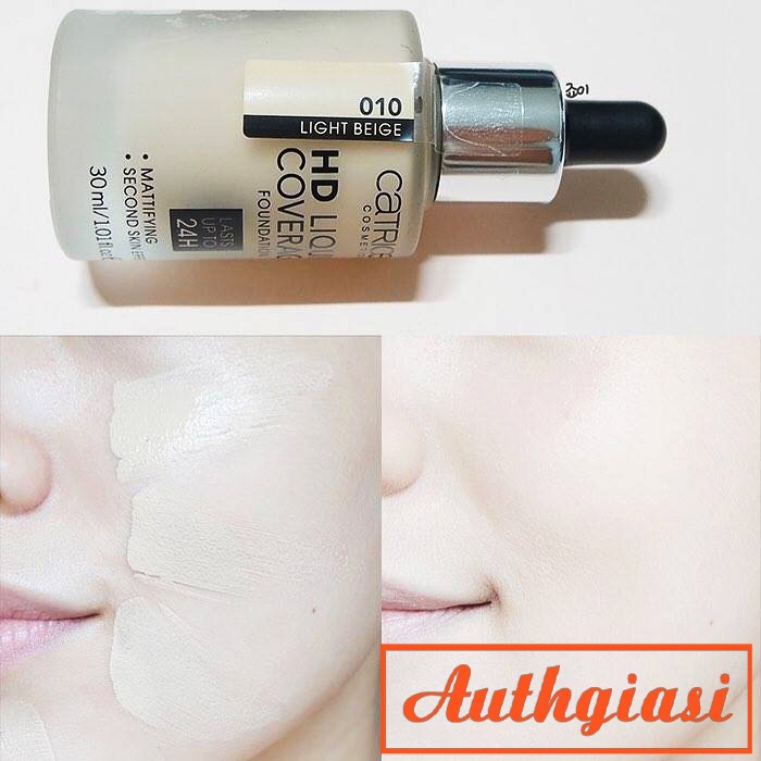 Kem nền kiềm dầu Catrice HD 24h Liquid Coverage Foundation che phủ tốt [Mẫu Mới 2019] | WebRaoVat - webraovat.net.vn