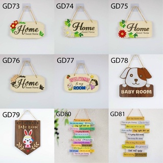 Bảng gỗ trang trí, tranh gỗ decor, bảng gỗ treo cửa, treo tường câu nói về gia đình
