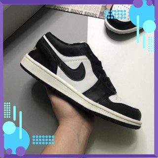 Giày jordan 1 panda, giày sneaker jd1 cổ thấp màu đen trắng full size 36-43 | jddt001