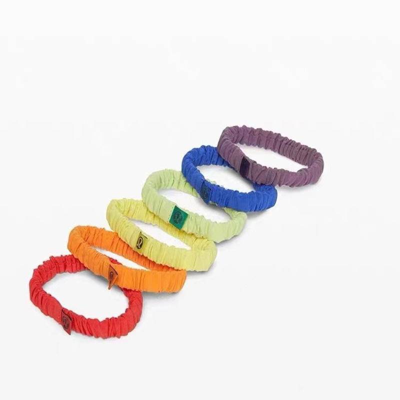 Set 6 Dây Cột Tóc LULULEMON chính hãng Màu Cầu Vồng/Đồng Hồ/Cầu Vồng Đa Năng Tiện Dụng Tập Thể Thao/Yoga